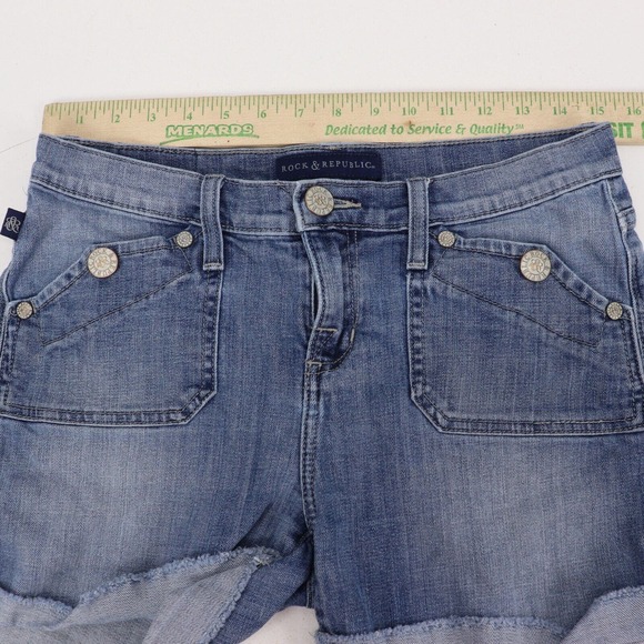 Rock And Republic Jean Shorts Woman's Size 8 - Picture 6 of 9